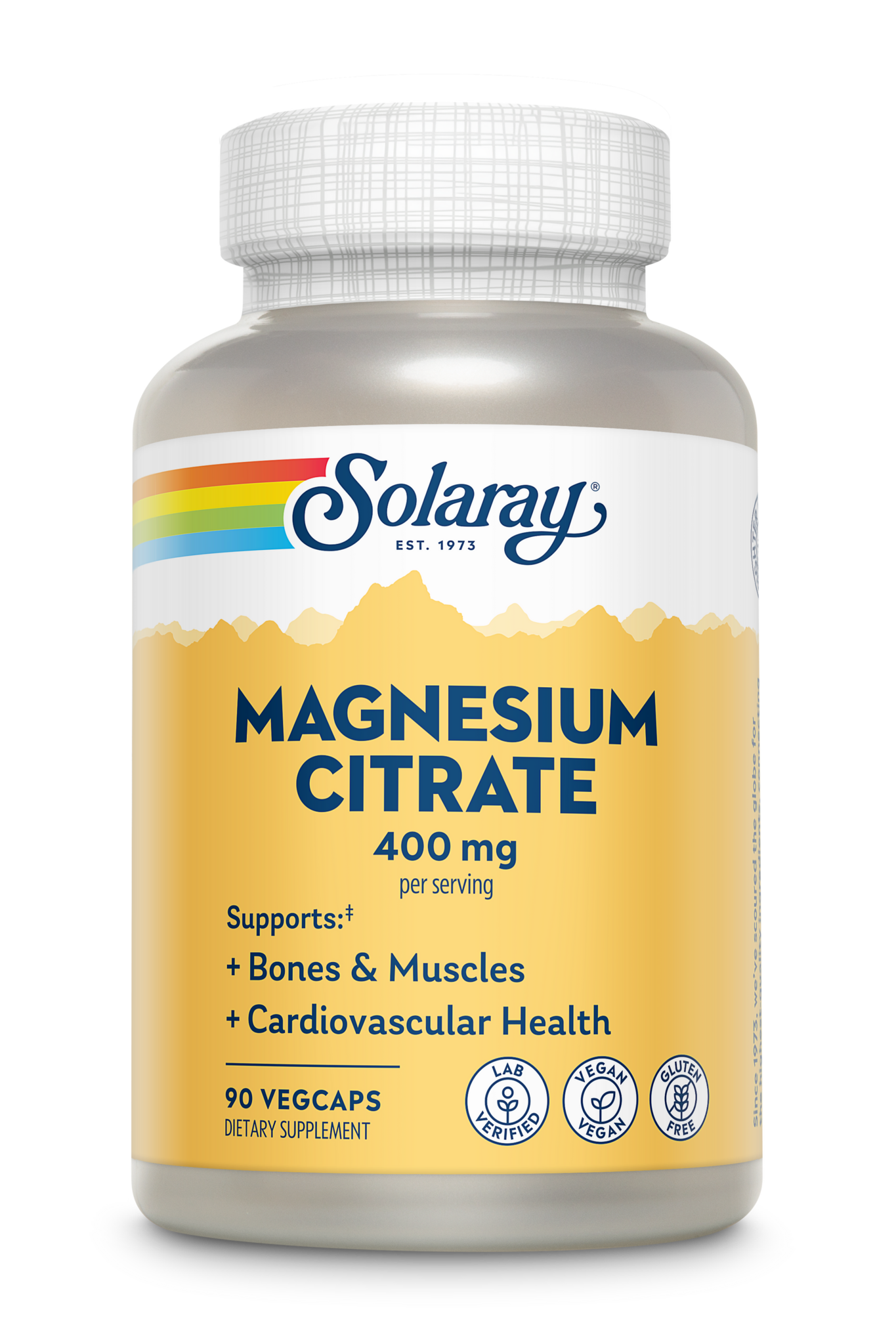 Solaray Magnesium Citrate 400mg 90 caps