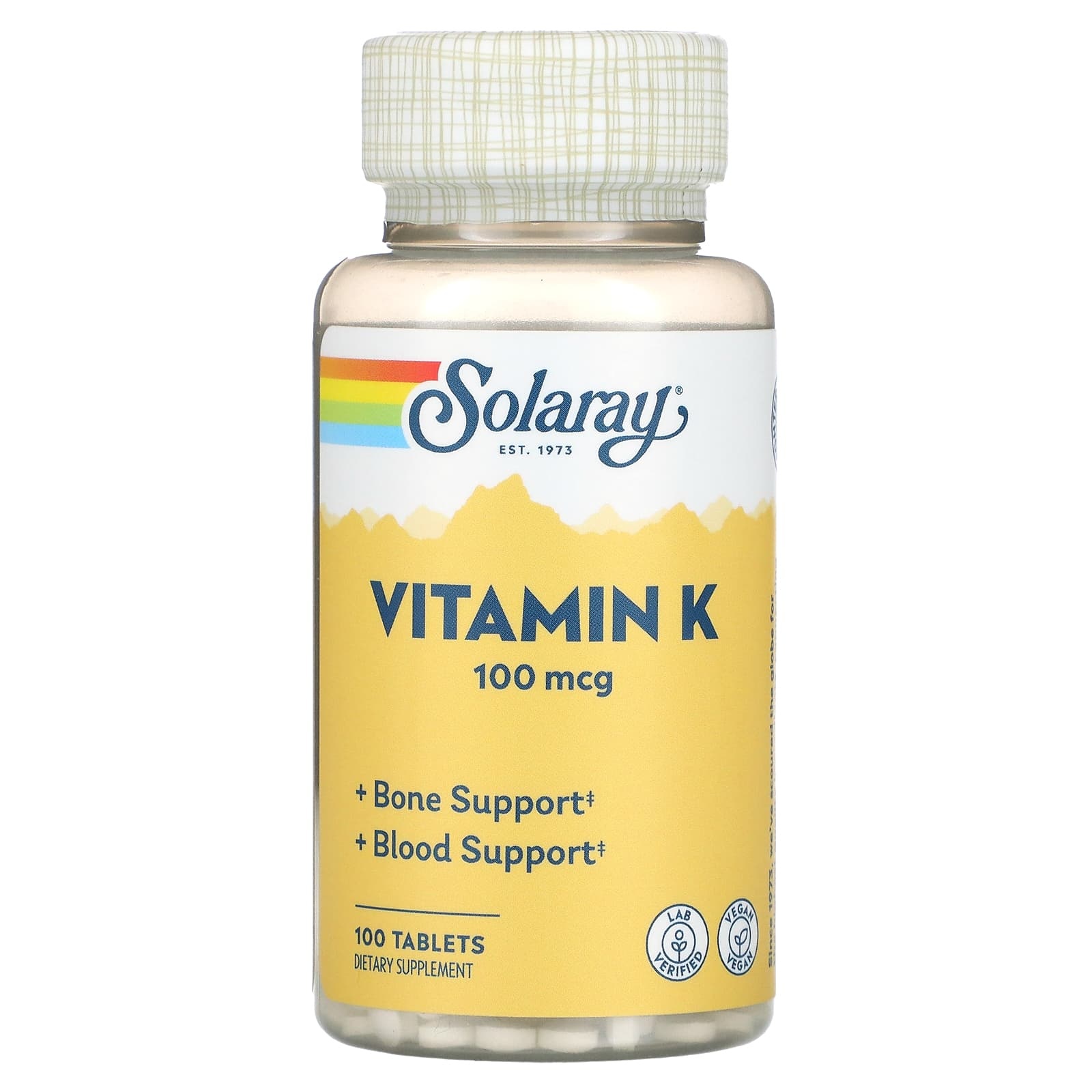 Solaray Vitamin K 100 mcg 100 tablets