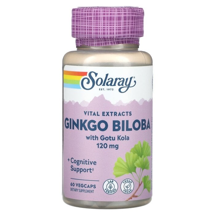 Solaray Ginkgo Biloba One Daily 60cap