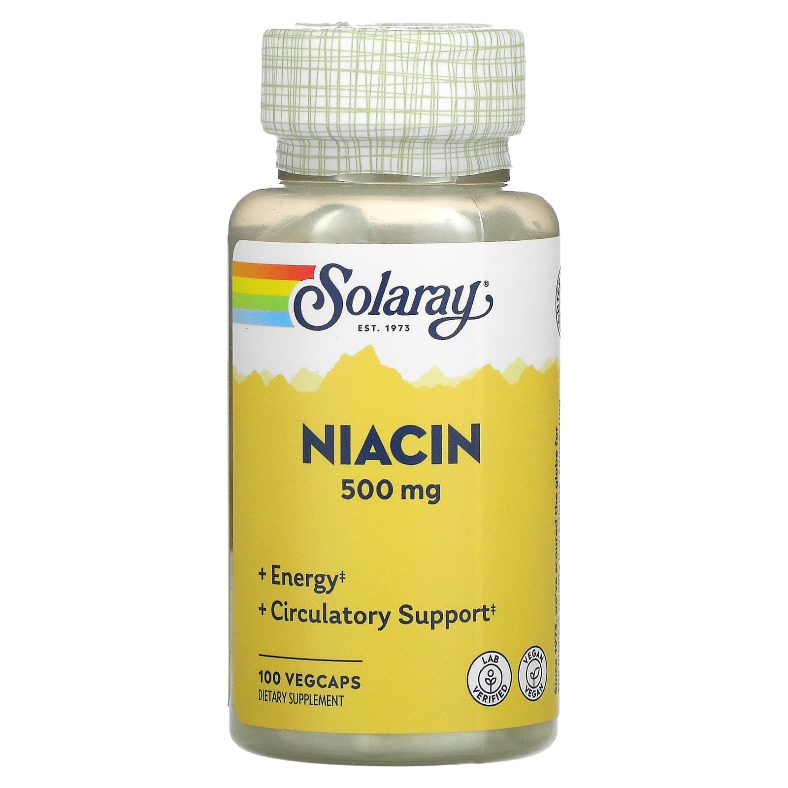 Solaray Niacin 500mg 100caps