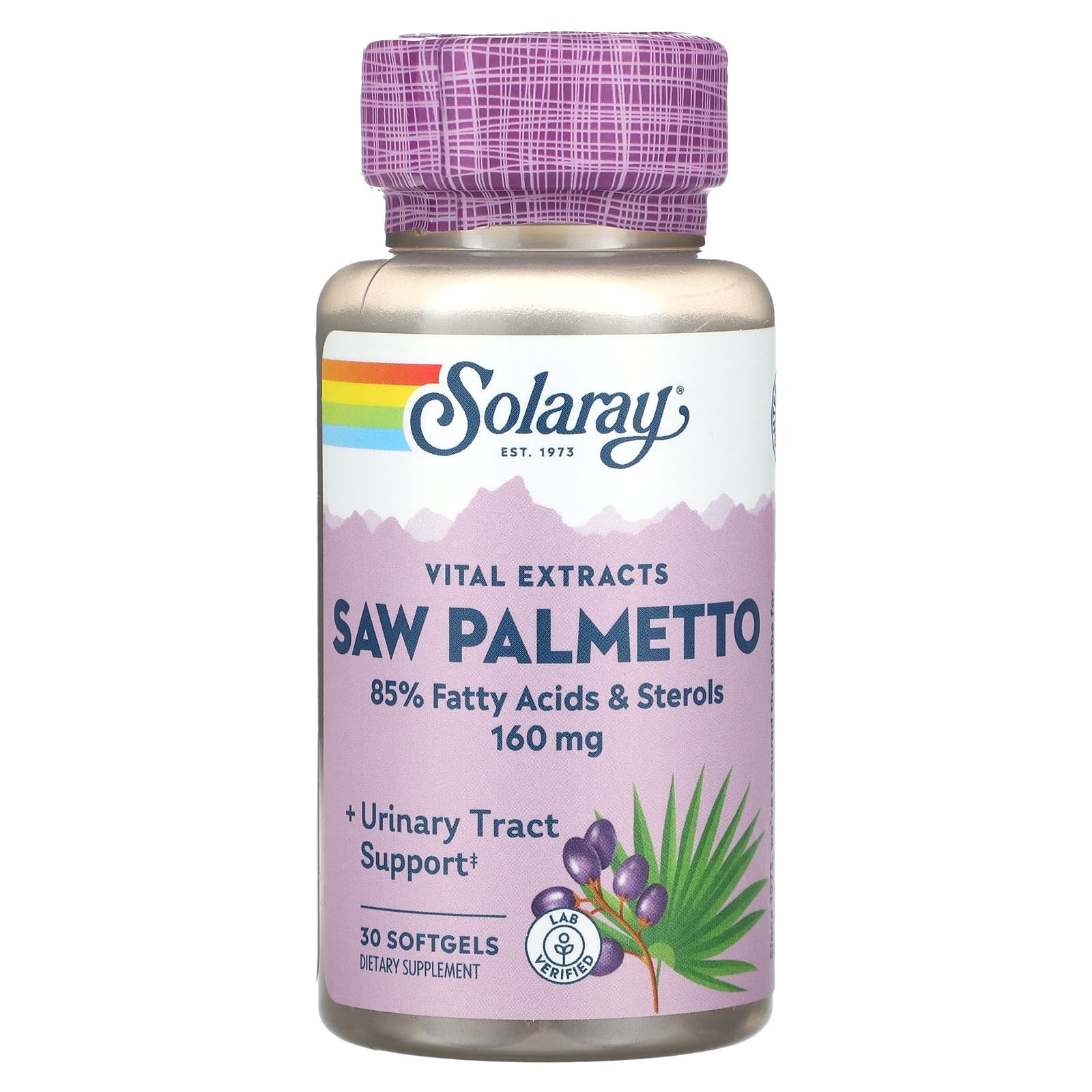 Solaray Saw Palmetto Berry Extract 160mg 30gel