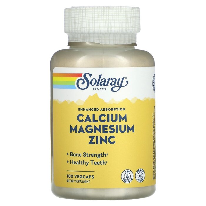 Solaray Calcium Magnesium Zinc 100 capsules