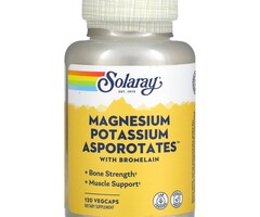Solaray Magnesium Potassium Asporotates w/Bromelain 120 capsules