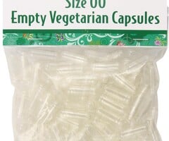 Solaray Empty Vegetarian Capsules Size 00 - 100 ct