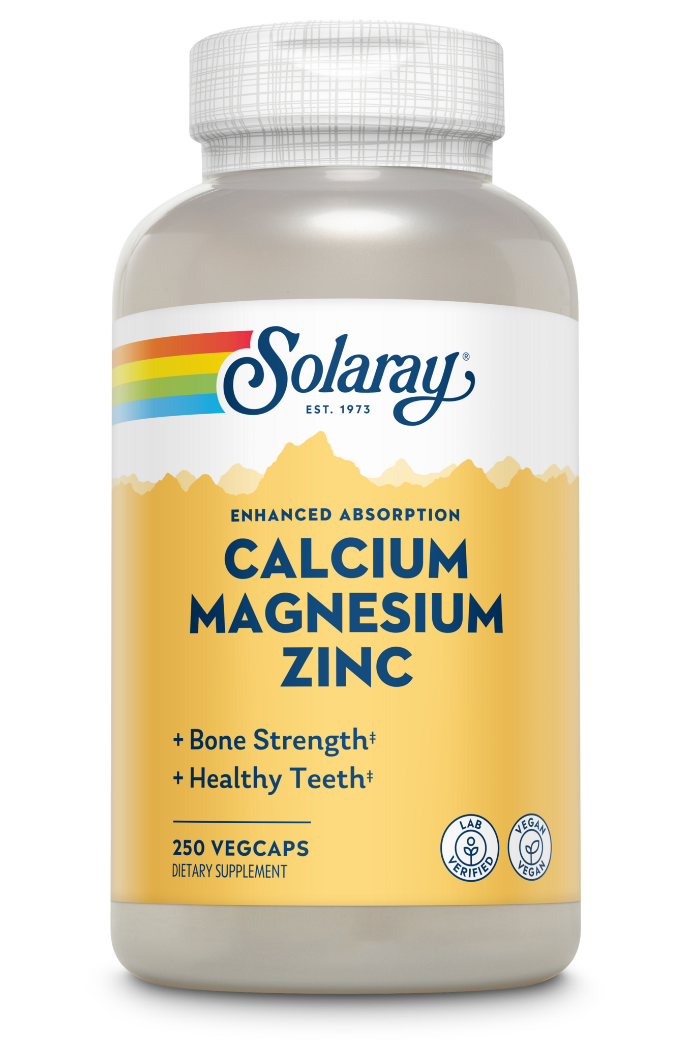 Solaray Calcium Magnesium Zinc 250VegCaps