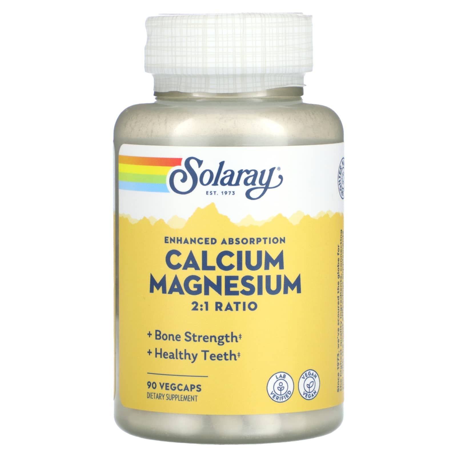 Solaray Calcium Magnesium 2:1 90caps