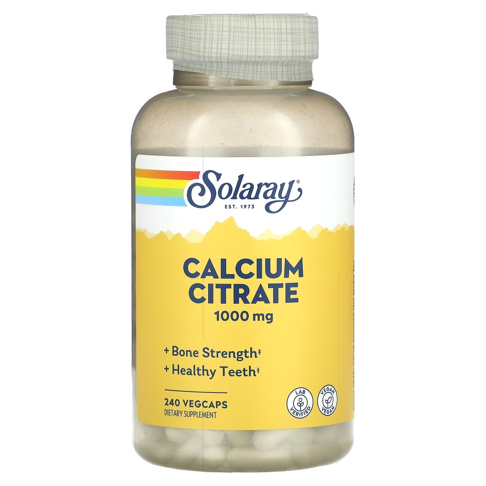 Solaray Calcium Citrate 1000mg 240cap