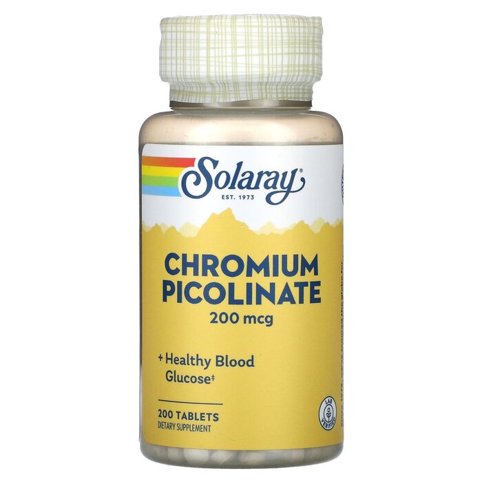 Solaray Chromium Picolinate 200mcg 200tab