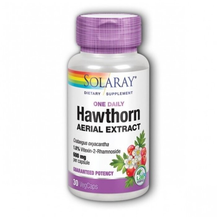 Solaray Hawthorn 600mg One Daily 30 capsules