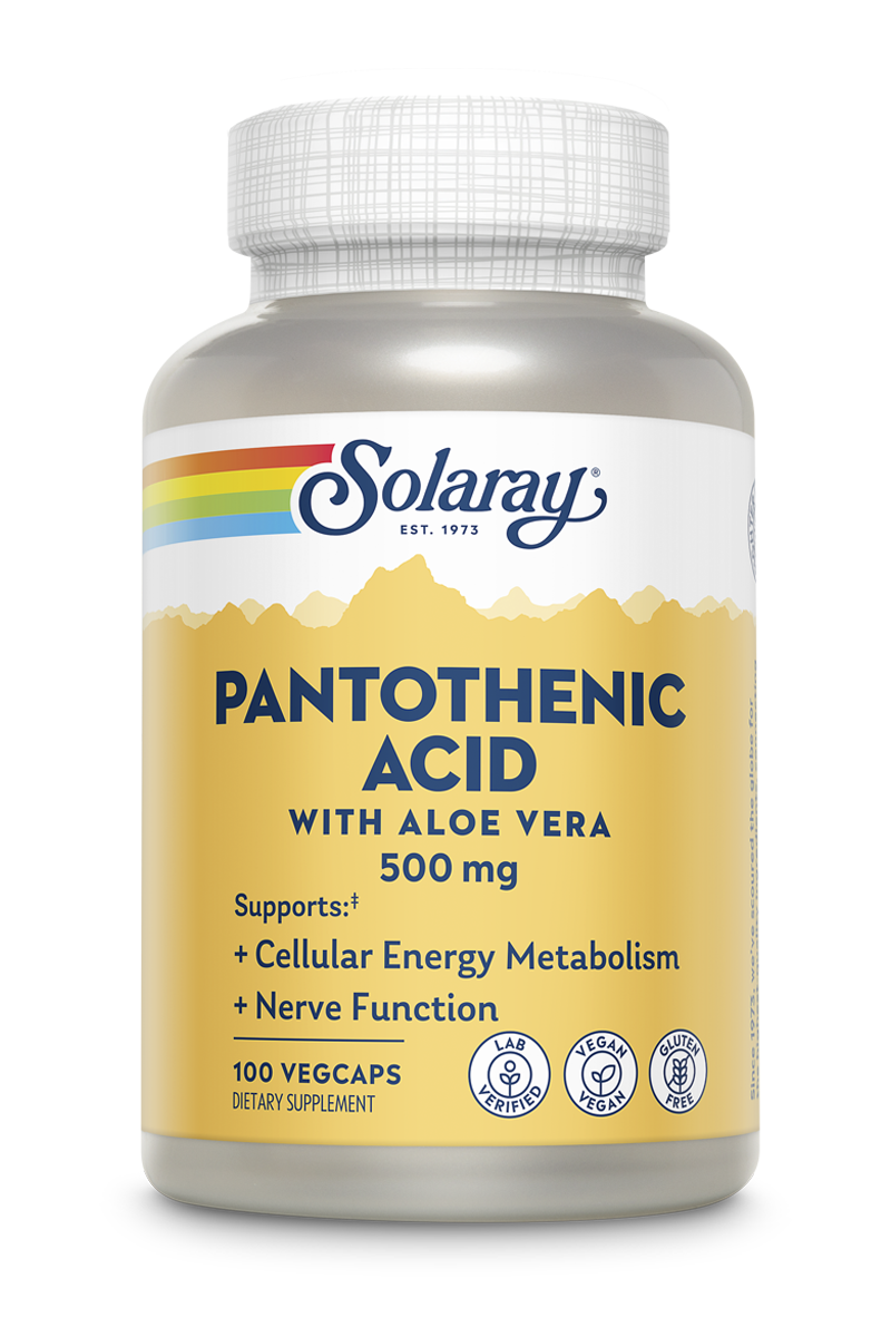 Solaray Pantothenic Acid 500mg 100caps