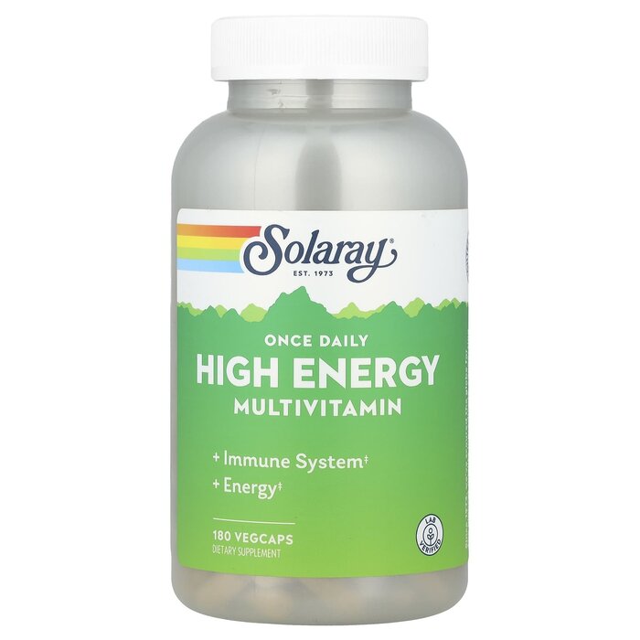 Solaray Once Daily High Energy Multiple 180 vegcaps