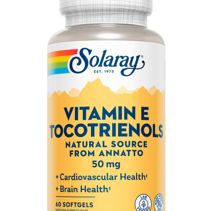 Solaray Vitamin E Tocotrienols 60 softgels