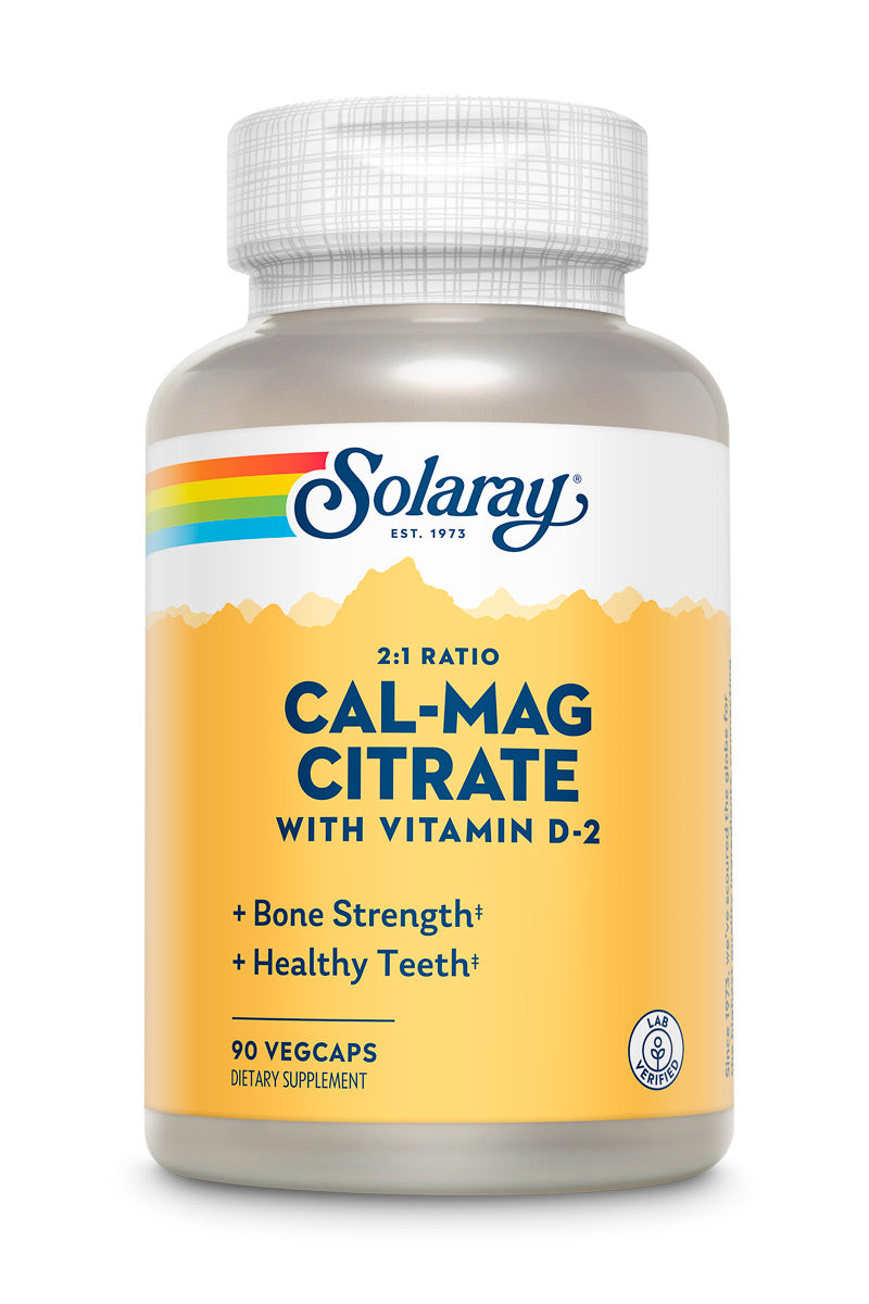 Solaray Cal-Mag Citrate Vitamin D - 90 capsules