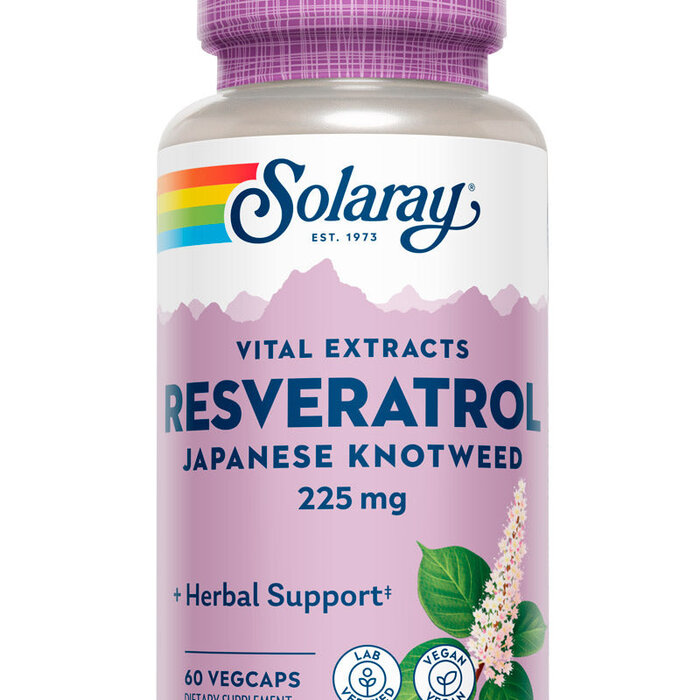 Solaray Triple Strength Resveratrol 225mg - 60 vegcaps