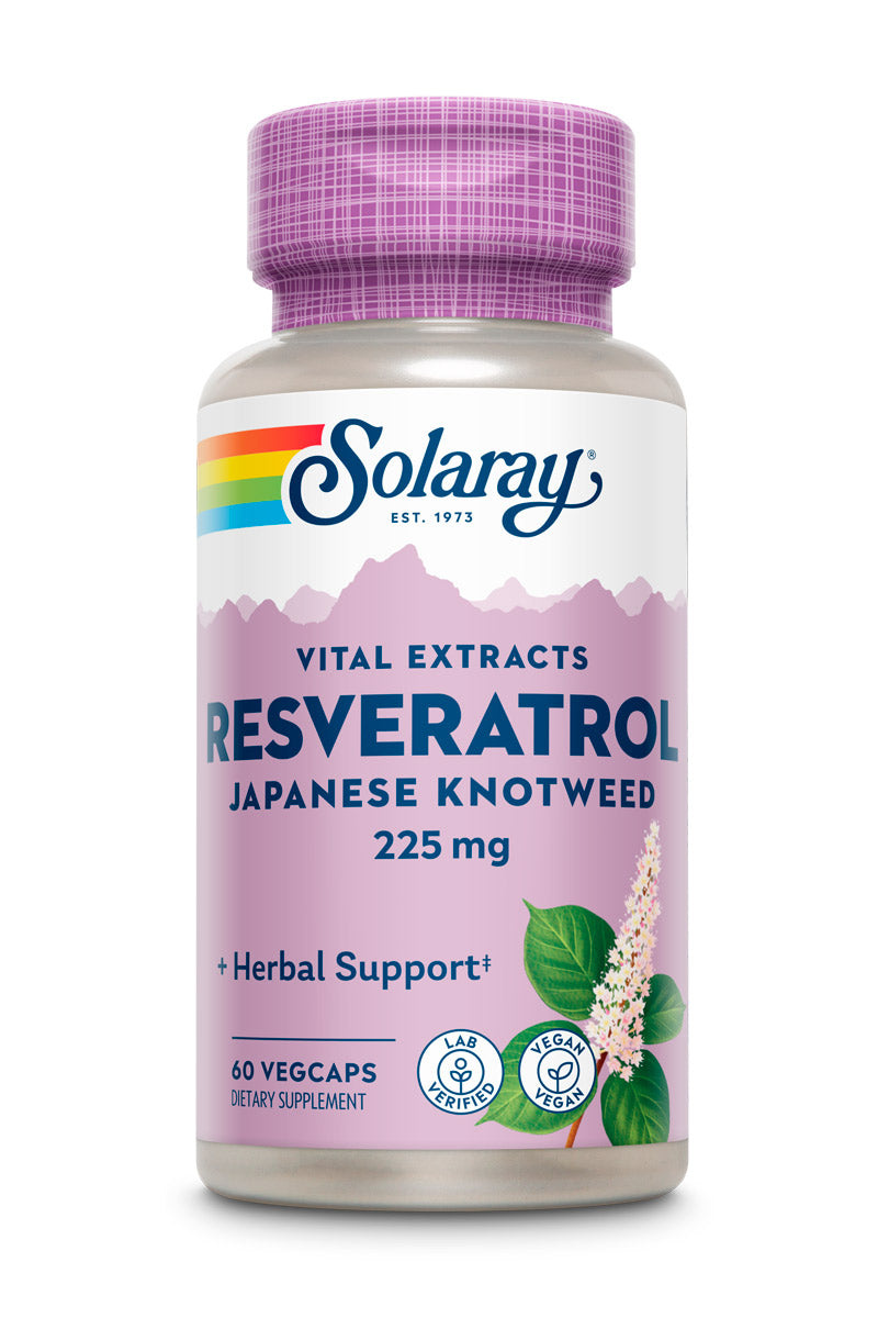 Solaray Triple Strength Resveratrol 225mg - 60 vegcaps