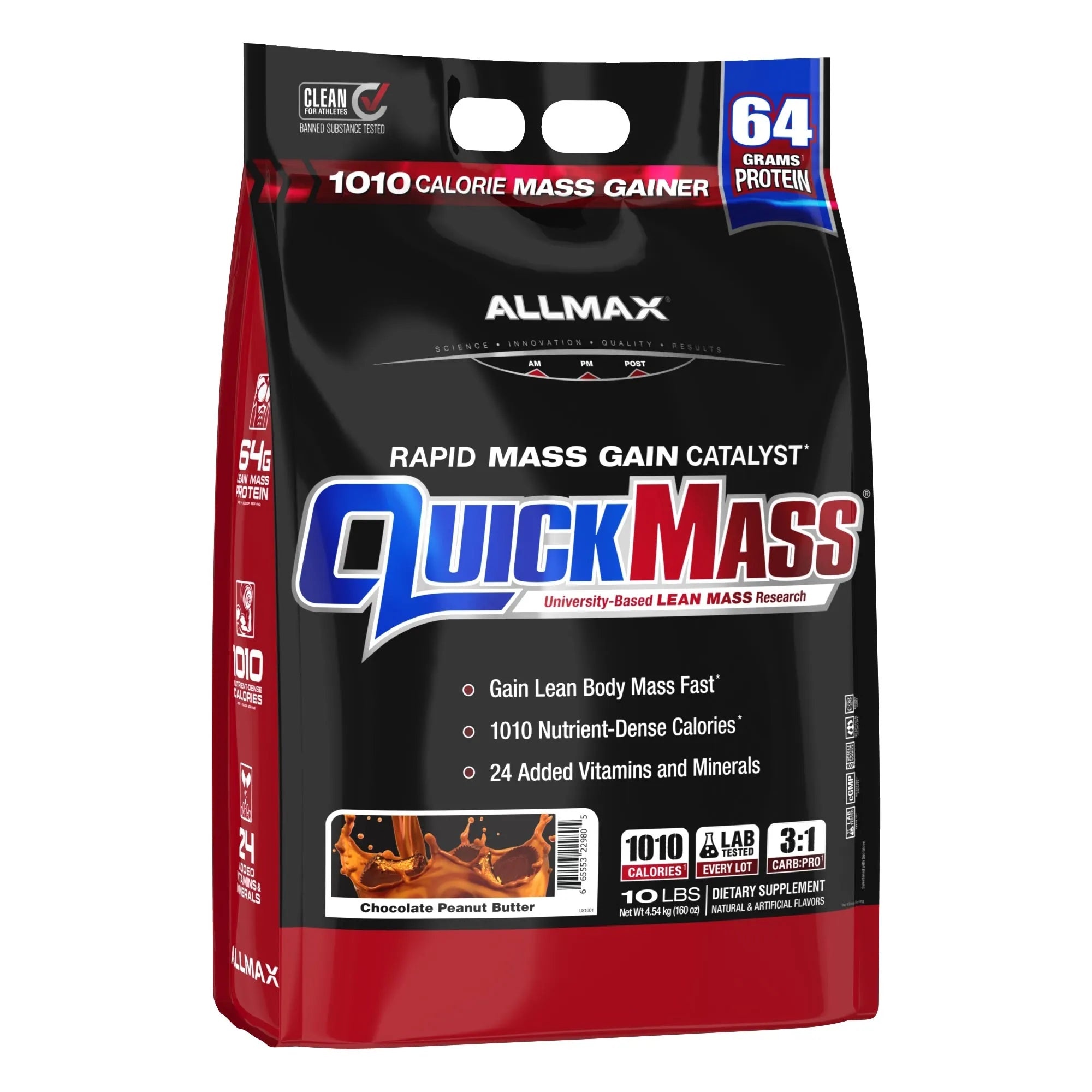 Allmax QuickMass 10lb Chocolate Peanut Butter