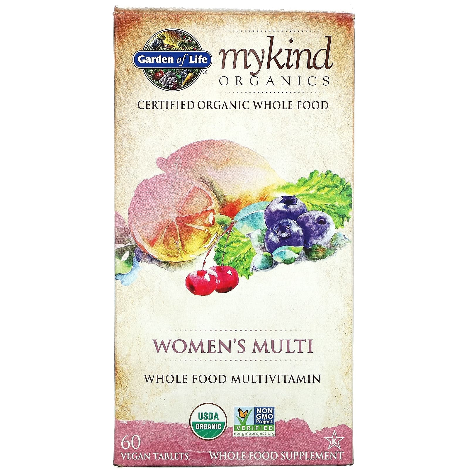 Garden of Life Mykind Women's Multi 60 tabs