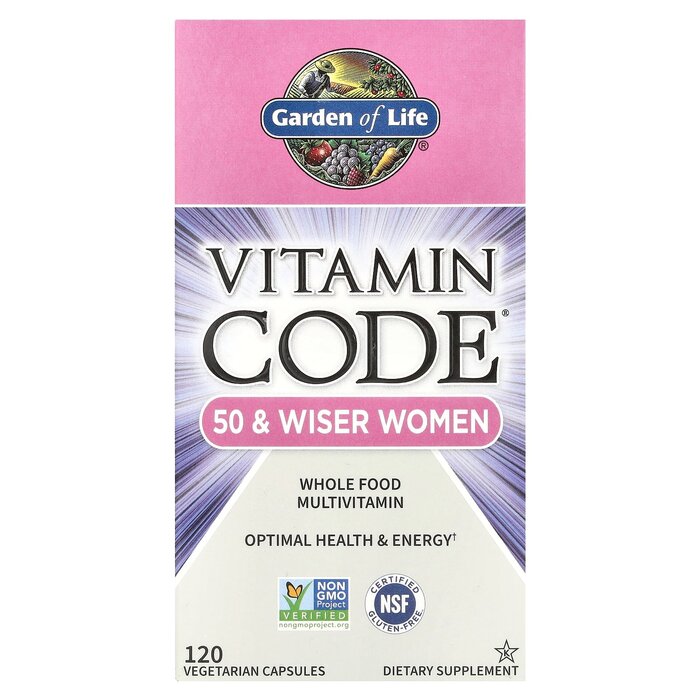 Garden of Life Vitamin Code 50 & Wiser Women - 120 vegcaps