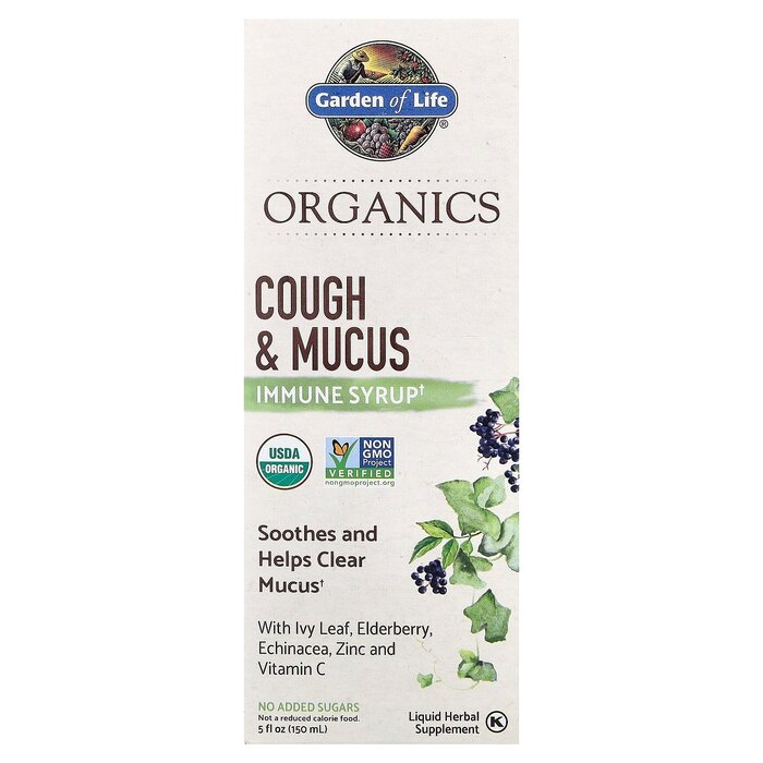 Garden of Life Mykind Organics Cough & Mucus Immune Syrup 5fl oz