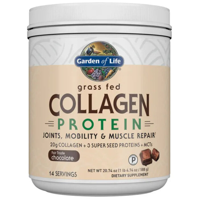 Garden of Life Grass Fed Collagen Protein Chocolate