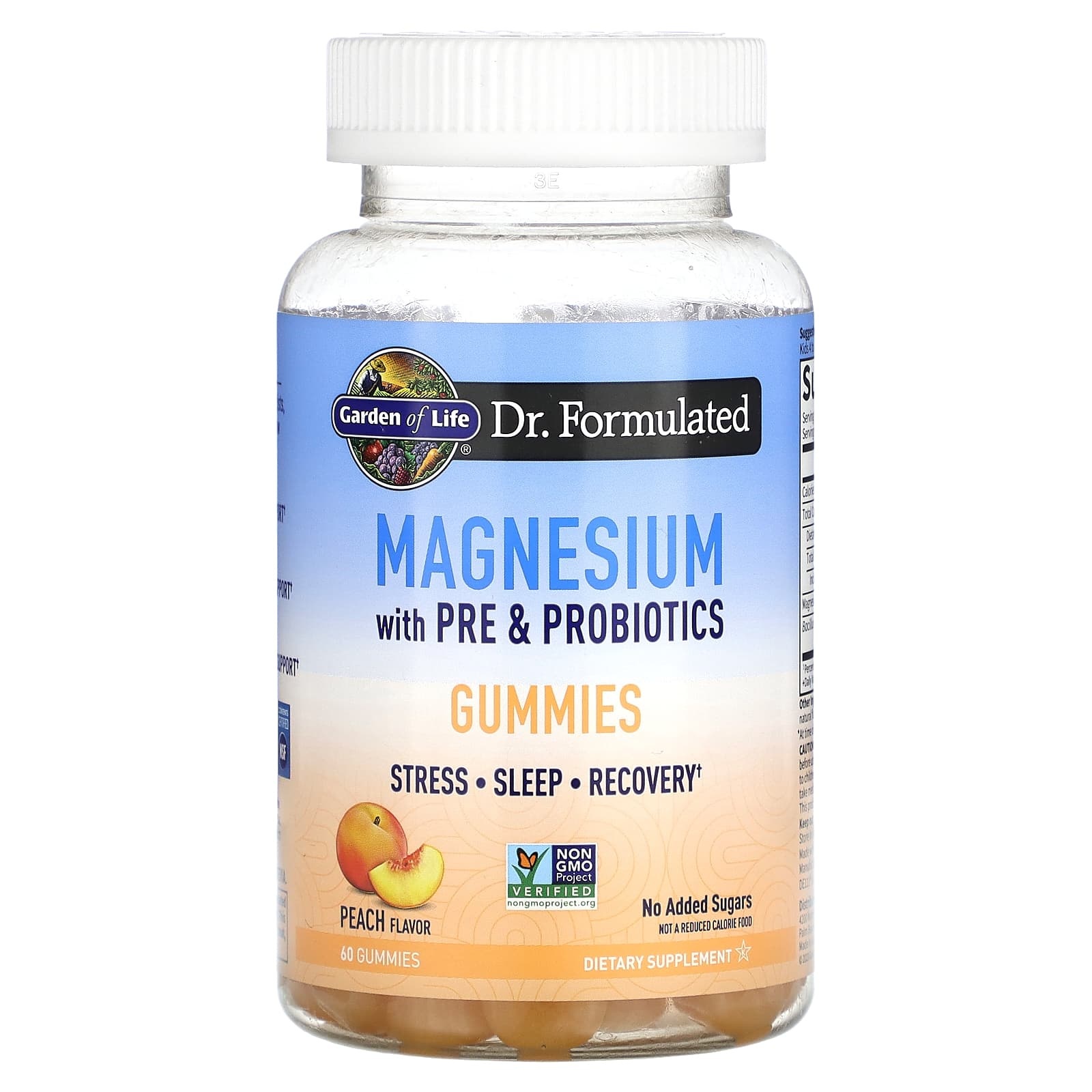 Garden of Life Magnesium Gummies-Peach