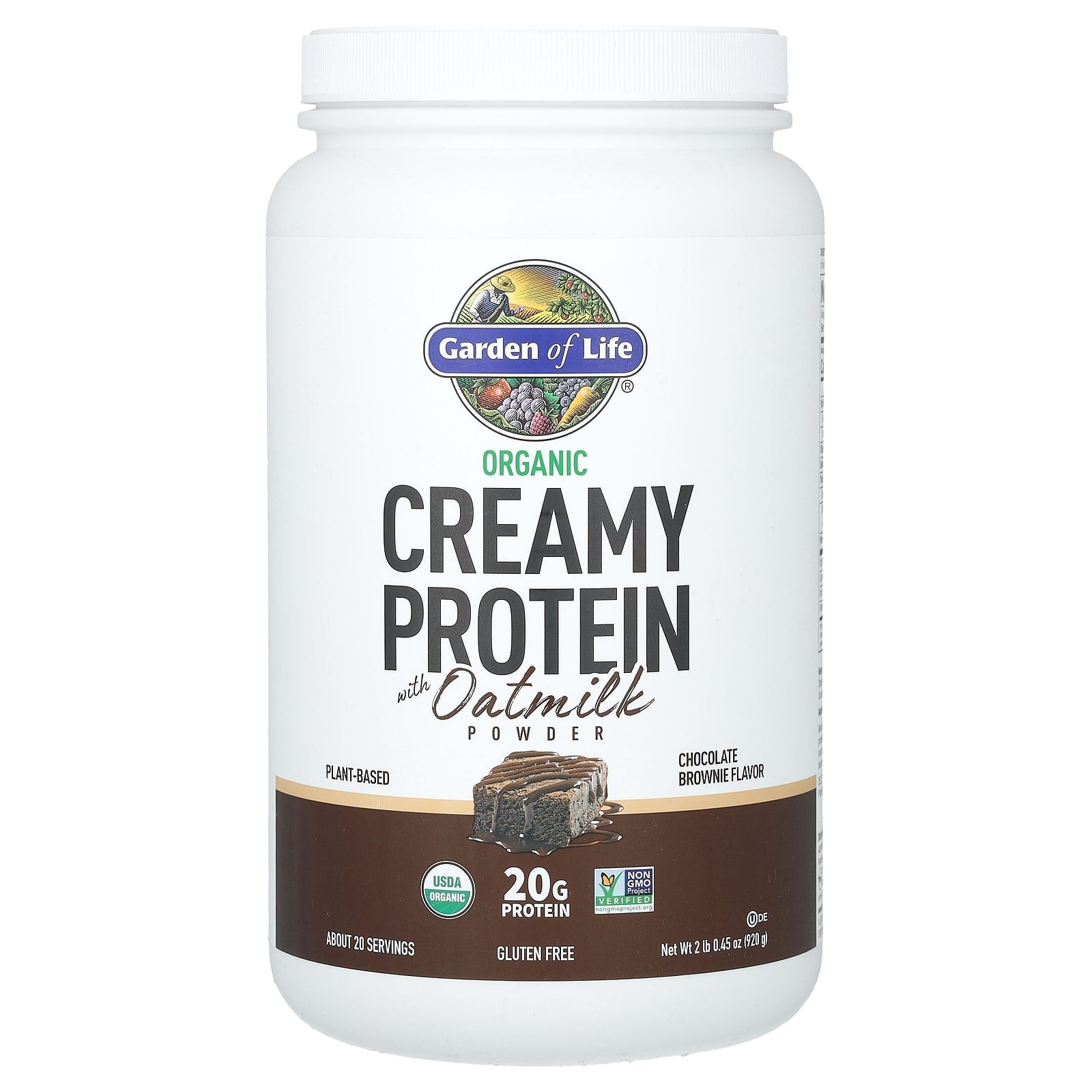 Garden of Life Organic Creamy Protein 2lb-Chocolate Brownie