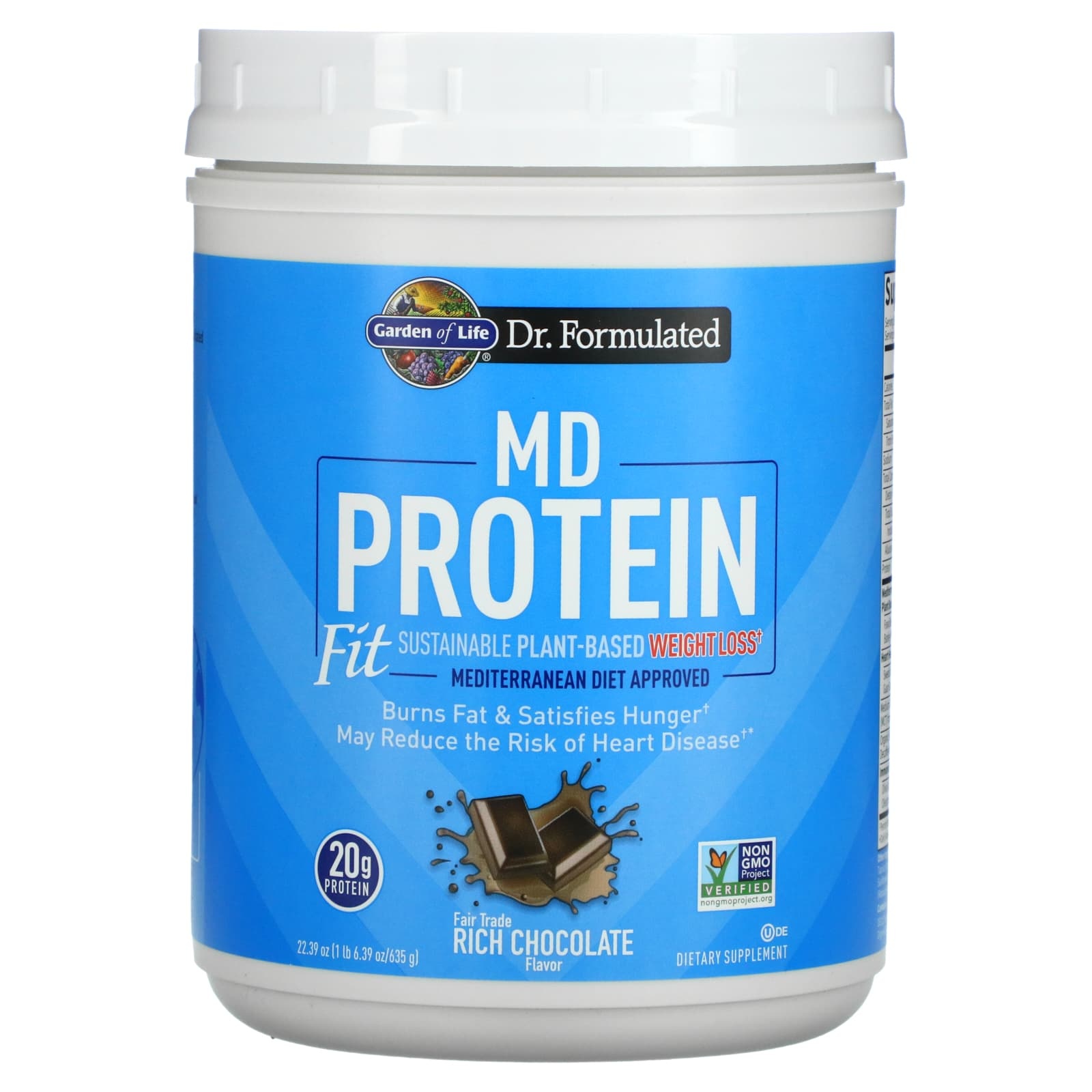 Garden of Life MD Protein fit rich chocolate