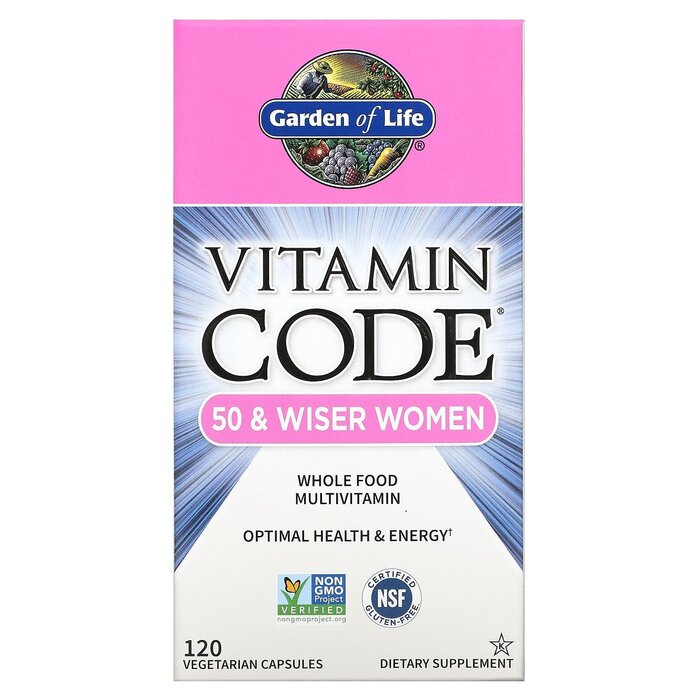 Garden of Life Vitamin Code 50 & Wiser Women - 120 vegcaps