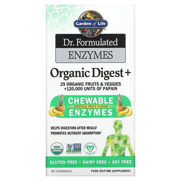 Garden of Life Organic Digest+ 90 chewable