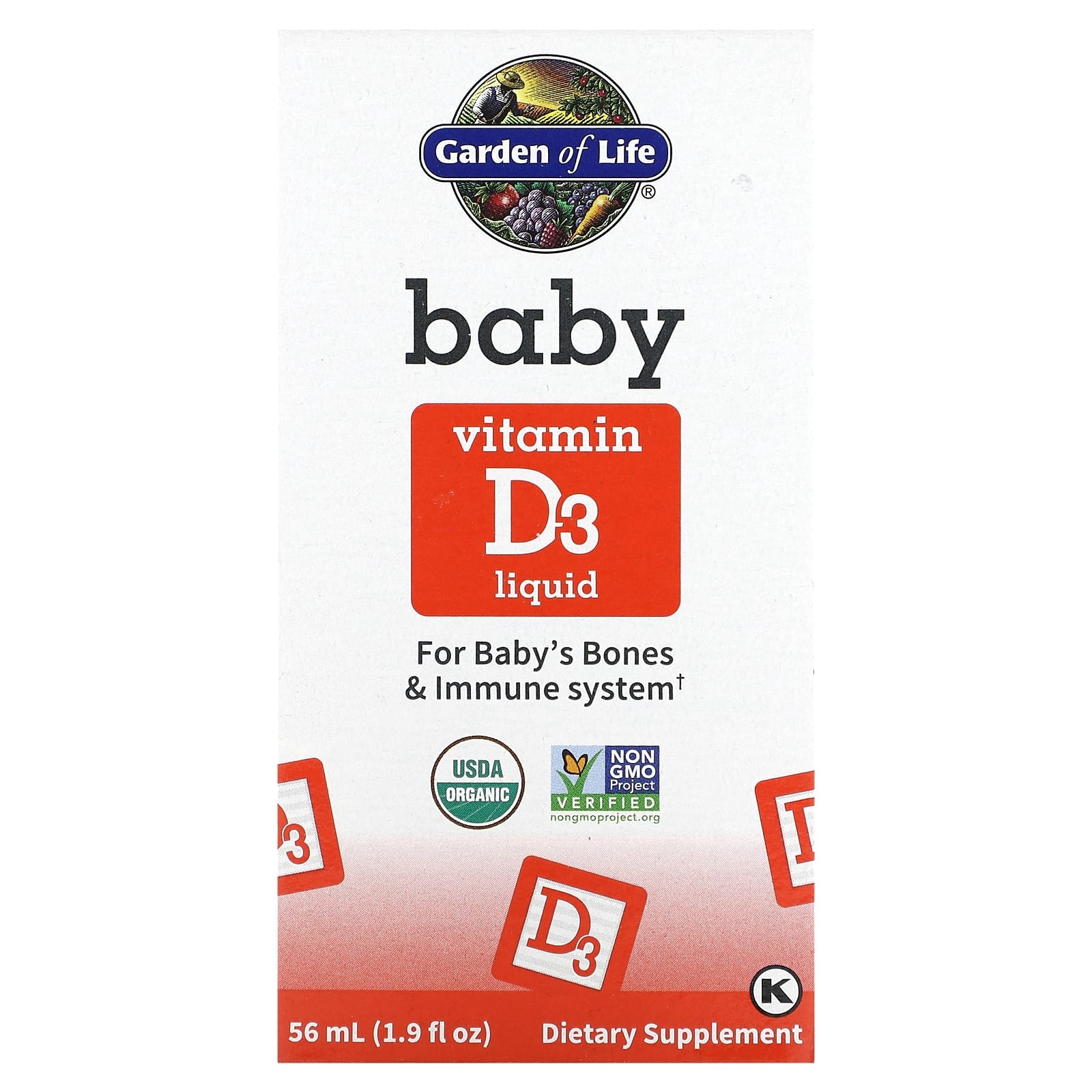 Garden of Life Baby Vitamin D3 1.9oz