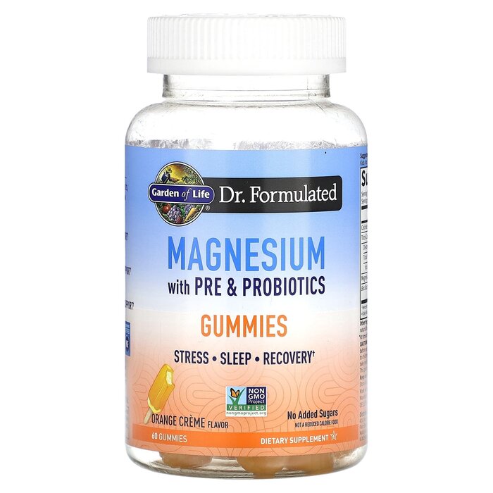 Garden of Life Garden of Life Magnesium Gummies with Pre/Probiotics Orange Creme