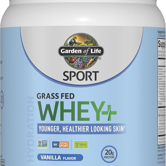 Garden of Life Grass Fed Whey + Healthy Skin
