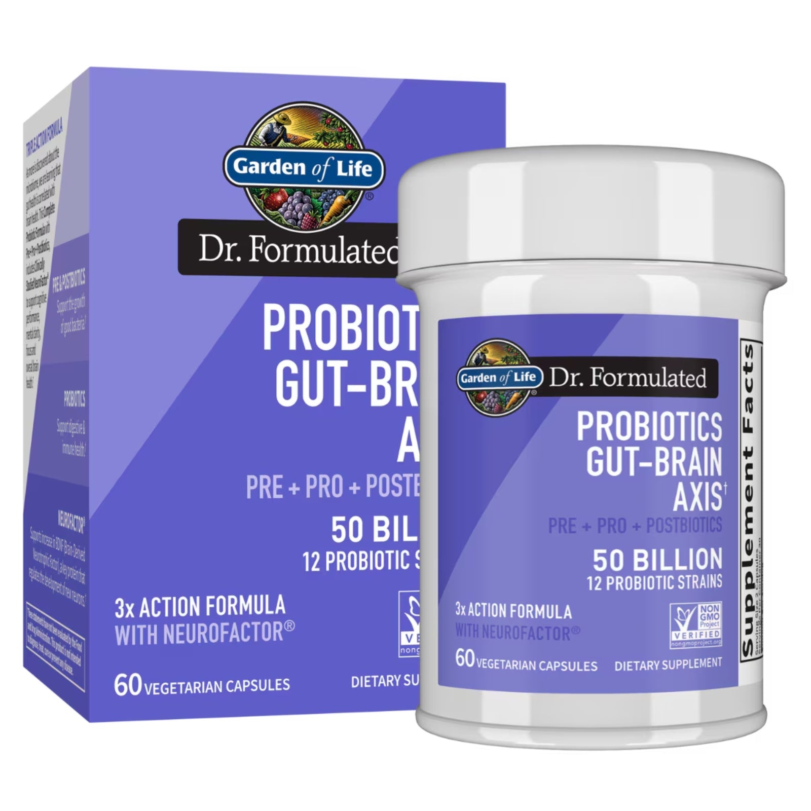 Garden of Life Dr Formulated Probiotics Gut-Brain Axix 60 Capsules