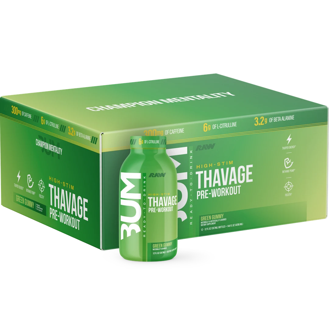 Raw Nutrition Thavage Pre-RTD green gummy