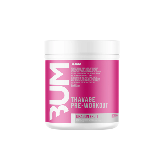 Raw Nutrition Bum Thavage Pre-Workout Dragon Fruit