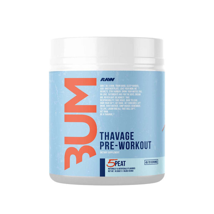 Raw Nutrition Bum Thavage Pre-Workout 5 Peat