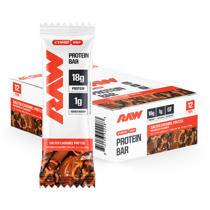 Raw Nutrition RAW Protein Bar Salted Caramel Pretzel