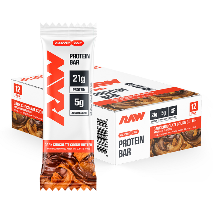 Raw Nutrition RAW Protein Bar Dark Chocolate Cookie Butter