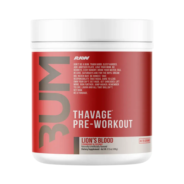 Raw Nutrition Thavage Pre-Workout Lion's Blood