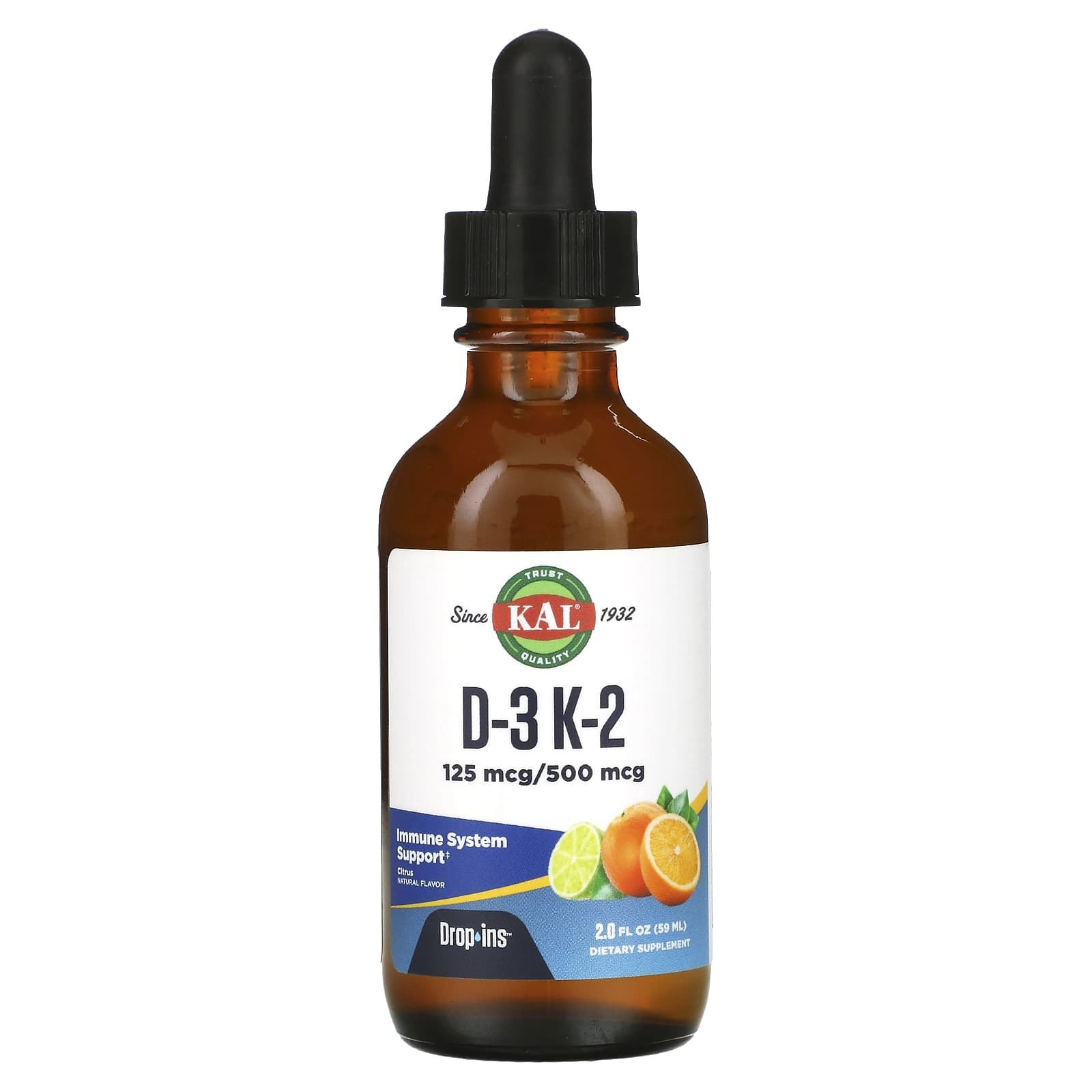 KAL D-3 K-2 Liquid 2 oz Citrus