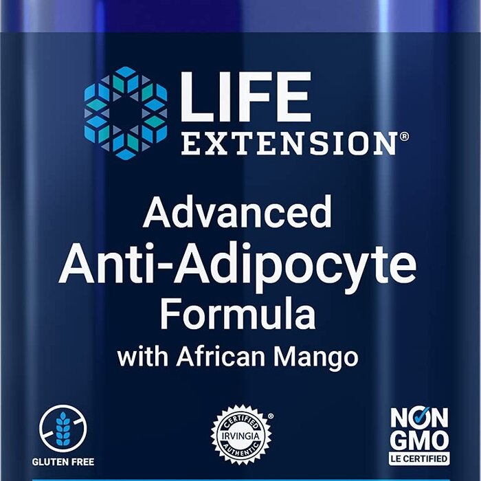 Life Extension Life Extension Advanced Anti-Adipocyte Formula with African Mango, 60 Vegetarian Capsules