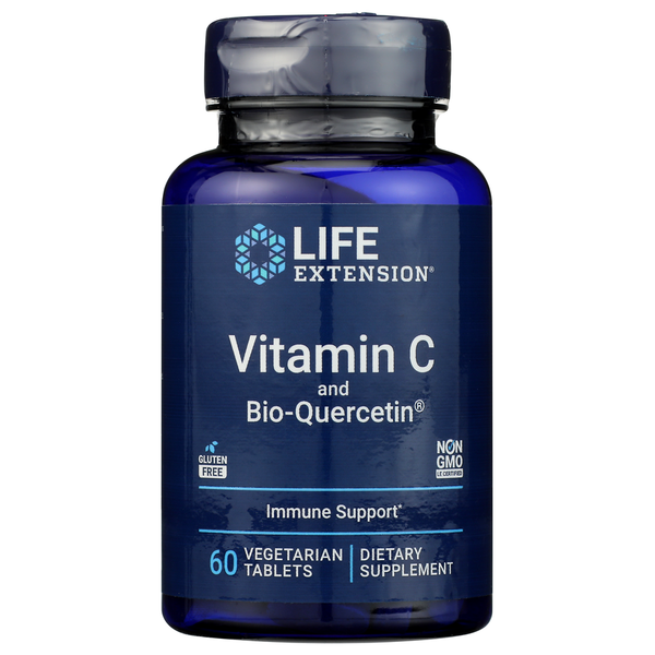 Life Extension Life Extension Vitamin C and Bio-Quercetin, 60 Vegetarian Tablets