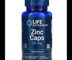 Life Extension Life Extension Zinc Caps, 50 mg, 90 Vegetarian Capsules