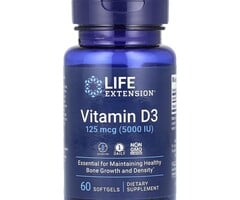 Life Extension Life Extension Vitamin D3, 125 mcg (5,000 IU), 60 Softgels