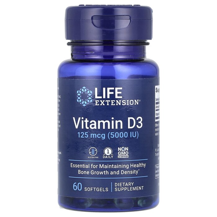 Life Extension Life Extension Vitamin D3 5,000 IU - 60 Softgels