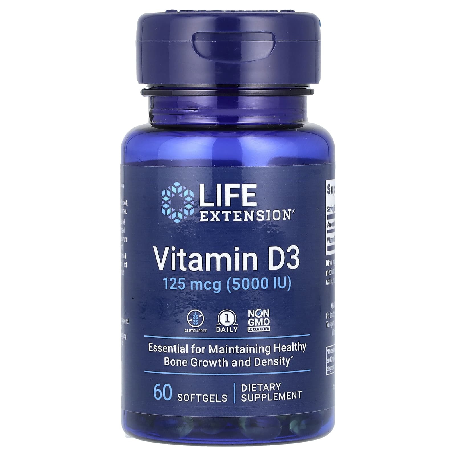 Life Extension Life Extension Vitamin D3 5,000 IU - 60 Softgels