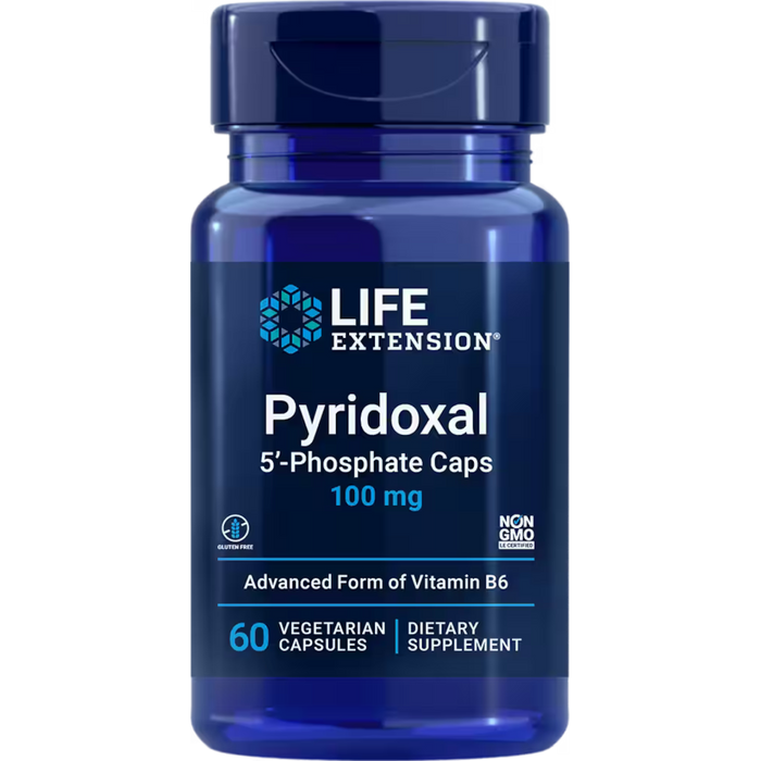 Life Extension Life Extension Pyridoxal 5'-Phosphate Caps, 100 mg, 60 Vegetarian Capsules