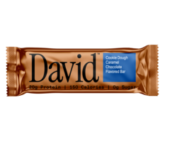 David David Bronze Protein Bar - Cookie Dough Caramel Chocolate