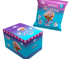 Alpha Prime Alpha Prime Prime Bites Mini Protein Muffins - Blueberry