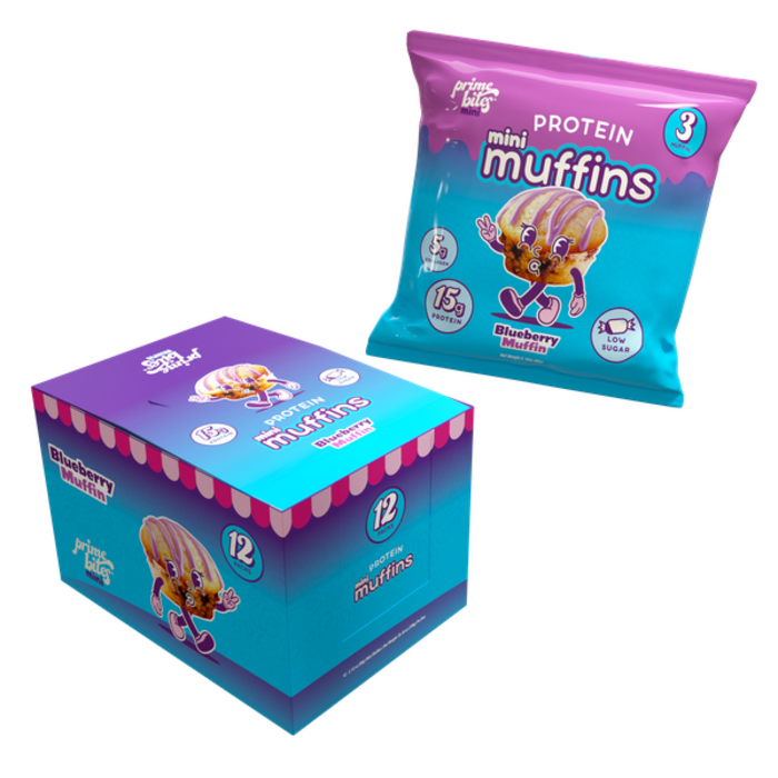 Alpha Prime Alpha Prime Prime Bites Mini Protein Muffins - Blueberry